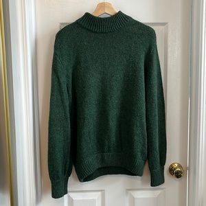 Aerie Dark Green Mock Neck Sweater